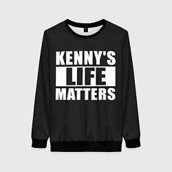 Свитшот женский KENNYS LIFE MATTERS, цвет: 3D-черный