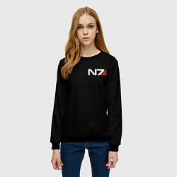 Свитшот женский MASS EFFECT N7, цвет: 3D-черный — фото 2