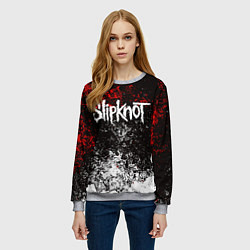 Свитшот женский SLIPKNOT, цвет: 3D-меланж — фото 2