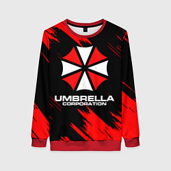 Свитшот женский Umbrella Corporation, цвет: 3D-красный