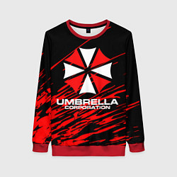 Свитшот женский Umbrella Corporation, цвет: 3D-красный