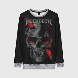 Свитшот женский Megadeth, цвет: 3D-меланж
