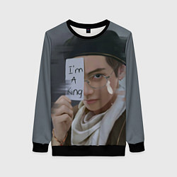 Свитшот женский BTS, цвет: 3D-черный