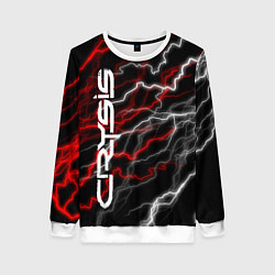 Свитшот женский CRYSIS, цвет: 3D-белый