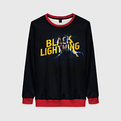 Свитшот женский Black Lightning - Thunder, цвет: 3D-красный