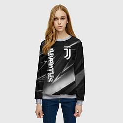 Свитшот женский JUVENTUS, цвет: 3D-меланж — фото 2