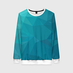 Свитшот женский WAVE, цвет: 3D-белый