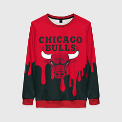 Свитшот женский Chicago Bulls, цвет: 3D-красный