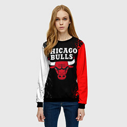 Свитшот женский CHICAGO BULLS, цвет: 3D-черный — фото 2