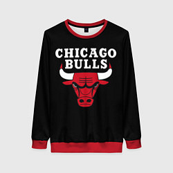 Свитшот женский CHICAGO BULLS, цвет: 3D-красный