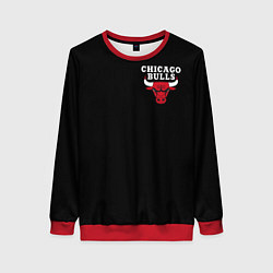 Свитшот женский CHICAGO BULLS, цвет: 3D-красный