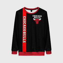 Свитшот женский CHICAGO BULLS, цвет: 3D-красный