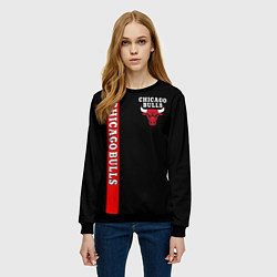 Свитшот женский CHICAGO BULLS, цвет: 3D-черный — фото 2