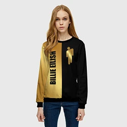 Свитшот женский Billie Eilish Gold, цвет: 3D-черный — фото 2