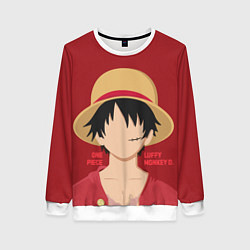 Свитшот женский Luffy, цвет: 3D-белый