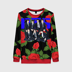 Женский свитшот BTS Roses Black