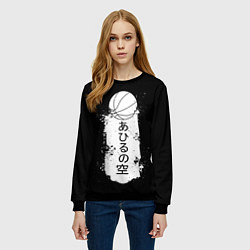 Свитшот женский Ahiru no Sora, цвет: 3D-черный — фото 2