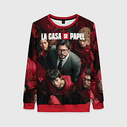 Свитшот женский La Casa de Papel Z, цвет: 3D-красный