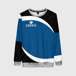Свитшот женский Russia, цвет: 3D-меланж