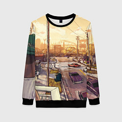 Свитшот женский GTA San Andreas, цвет: 3D-черный