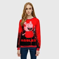 Свитшот женский Roblox Piggy, цвет: 3D-красный — фото 2