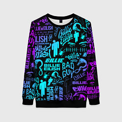 Свитшот женский BILLIE EILISH БИЛЛИ АЙЛИШ, цвет: 3D-черный