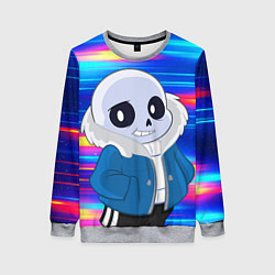 Свитшот женский Sans undertale Санс, цвет: 3D-меланж