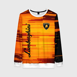Свитшот женский LAMBORGHINI, цвет: 3D-белый