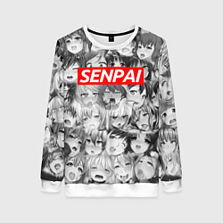 Свитшот женский SENPAI СЕНПАЙ, цвет: 3D-белый