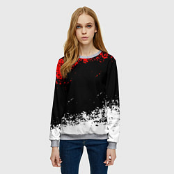 Свитшот женский Текстура, цвет: 3D-меланж — фото 2