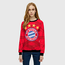 Свитшот женский BAYERN MUNCHEN, цвет: 3D-черный — фото 2