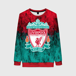 Свитшот женский LIVERPOOL, цвет: 3D-красный