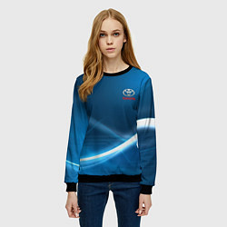 Свитшот женский TOYOTA, цвет: 3D-черный — фото 2