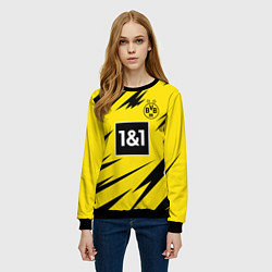 Свитшот женский HAALAND Borussia Dortmund, цвет: 3D-черный — фото 2