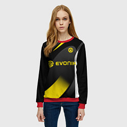 Свитшот женский BORUSSIA DORTMUND, цвет: 3D-красный — фото 2