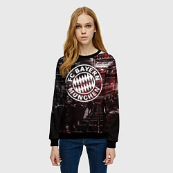 Свитшот женский FC BAYERN MUNCHEN, цвет: 3D-черный — фото 2