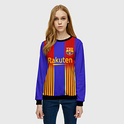 Свитшот женский Barcelona 2020-2021 г, цвет: 3D-черный — фото 2
