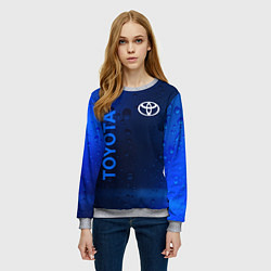 Свитшот женский TOYOTA ТОЙОТА, цвет: 3D-меланж — фото 2