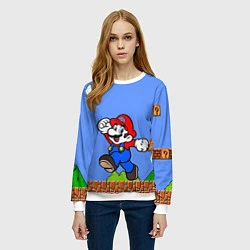 Свитшот женский Mario, цвет: 3D-белый — фото 2