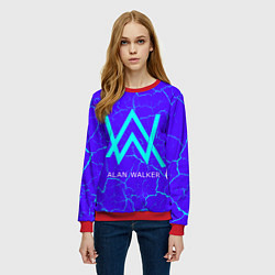 Свитшот женский ALAN WALKER АЛАН УОКЕР, цвет: 3D-красный — фото 2