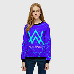 Свитшот женский ALAN WALKER АЛАН УОКЕР, цвет: 3D-черный — фото 2