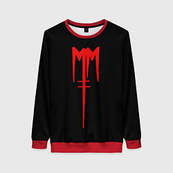 Свитшот женский Marilyn Manson, цвет: 3D-красный