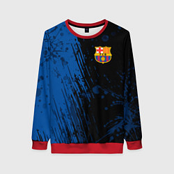 Свитшот женский FC Barcelona ФК Барселона, цвет: 3D-красный