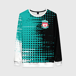 Свитшот женский Liverpool Ливерпуль, цвет: 3D-белый