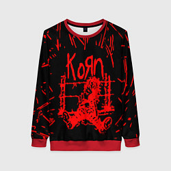 Свитшот женский Korn, цвет: 3D-красный