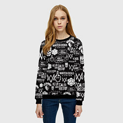 Свитшот женский WATCH DOGS LEGION, цвет: 3D-черный — фото 2