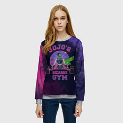 Свитшот женский JoJo’s Bizarre Adventure Gym, цвет: 3D-меланж — фото 2