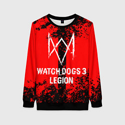 Свитшот женский Watch Dogs: Legion, цвет: 3D-черный