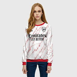 Свитшот женский ARSENAL 2021 - ГОСТЕВАЯ, цвет: 3D-красный — фото 2