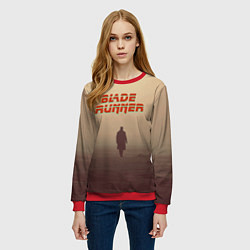 Свитшот женский Бегущий по лезвию, цвет: 3D-красный — фото 2